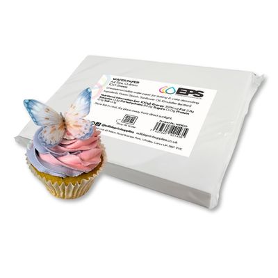 EPS A4 Edible Wafer Paper - 100 Sheets - (0.35-0.4mm thickness) Quality Wafer Paper - For Edible Printing, Cake Decorating and Burn Away Cakes EPS A4 Edible Wafer Paper - 100 Sheets - (0.35-0.4mm thickness) Quality Wafer Paper - For Edible Printing, Cake Decorating and Burn Away Cakes