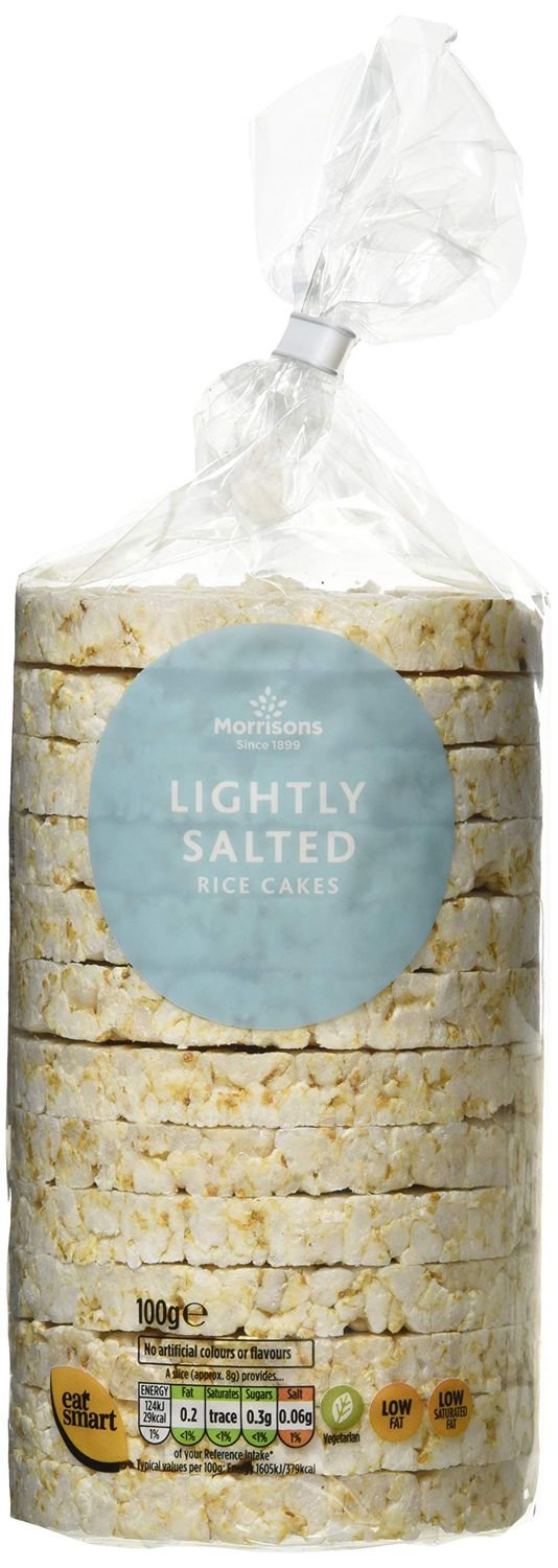 Morrisons Lightly Salted Rice Cakes, 100 g, Pack of 12