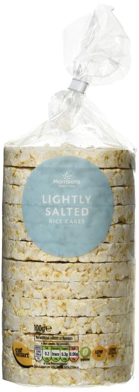 Morrisons Lightly Salted Rice Cakes, 100 g, Pack of 12