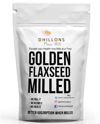 Golden Flaxseed Milled from Dhillons Flour Mill Milled seeds increases absorption of nutrients by your body UK milled Great in shakes and for baking GMO Free Clean ingredients