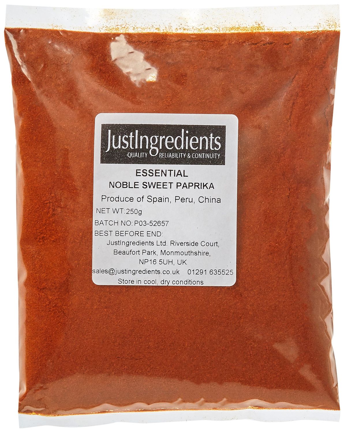 JustIngredients Essentials Paprika Noble Sweet 250g