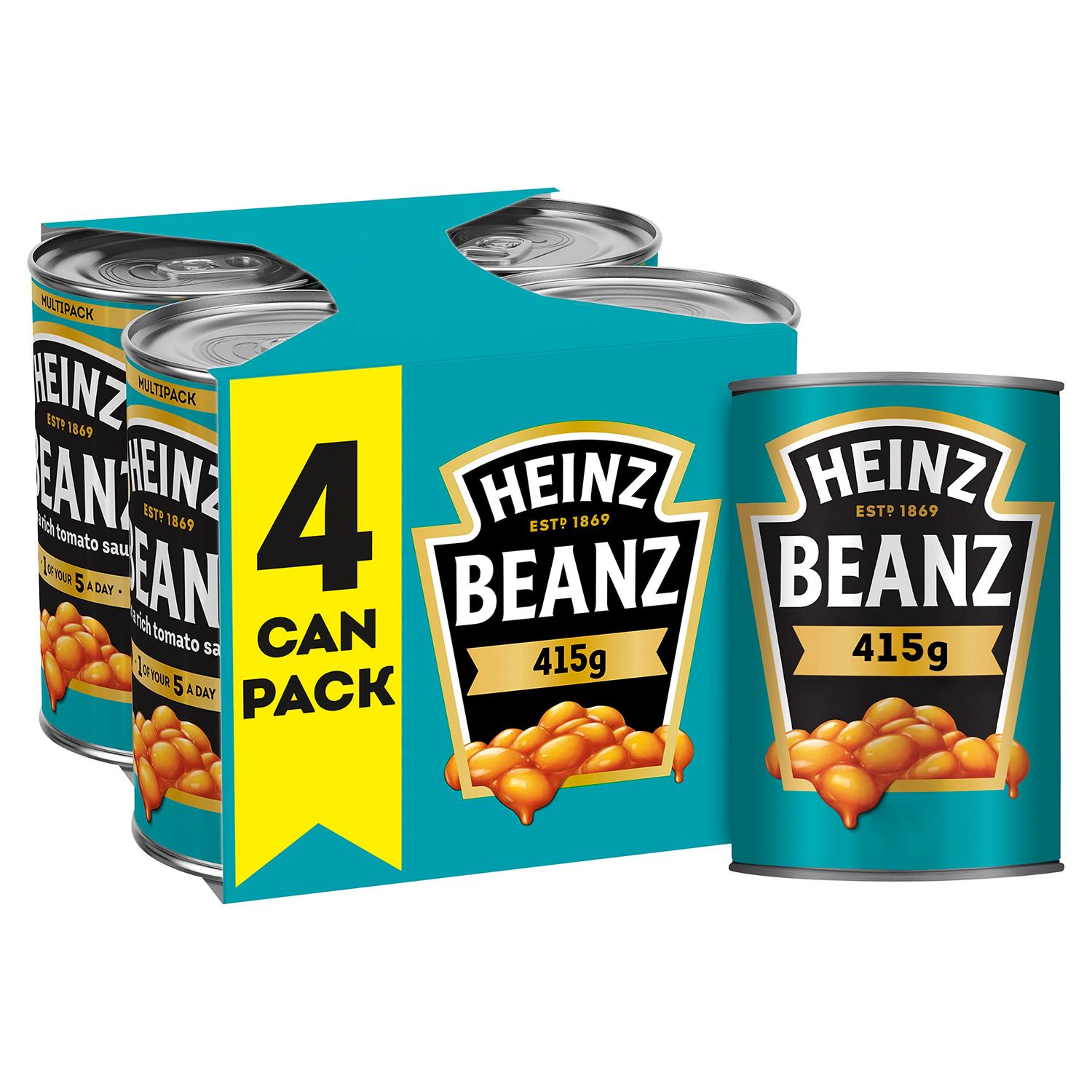Heinz Baked Beans 4x415g