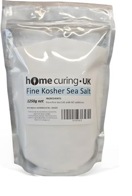 Fine Kosher Sea Salt, 100% Pure, NO Additives, NON-IODISED. (1.25kg)
