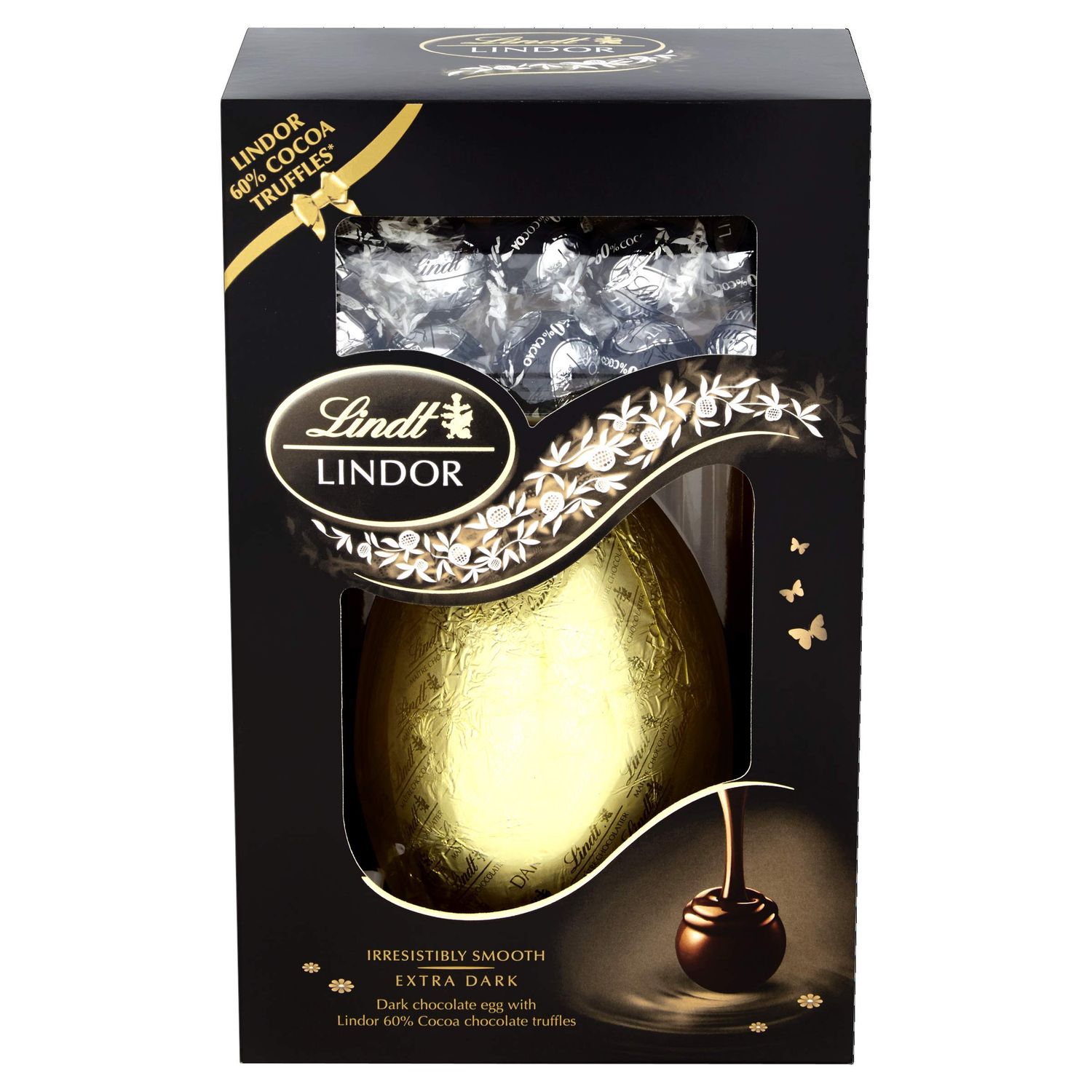Lindt Lindor Dark Chocolate Egg and 60 Percent Dark Chocolate Truffles, 285 g