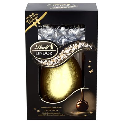 Lindt Lindor Dark Chocolate Egg and 60 Percent Dark Chocolate Truffles, 285 g