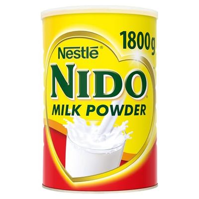 Nido Instant Full Cream Milk Powder, Substitute for Fresh Milk, for Tea &amp; Coffee 1.8kg Tin