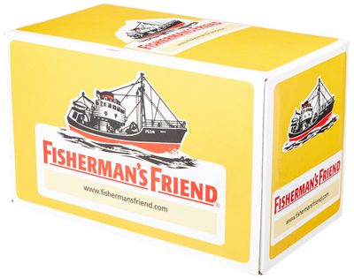 Fisherman s Friend Aniseed Flavour Extra Strong Menthol Lozenges, All Natural Gluten Free, Menthol Throat Lozenges, Pack of 24