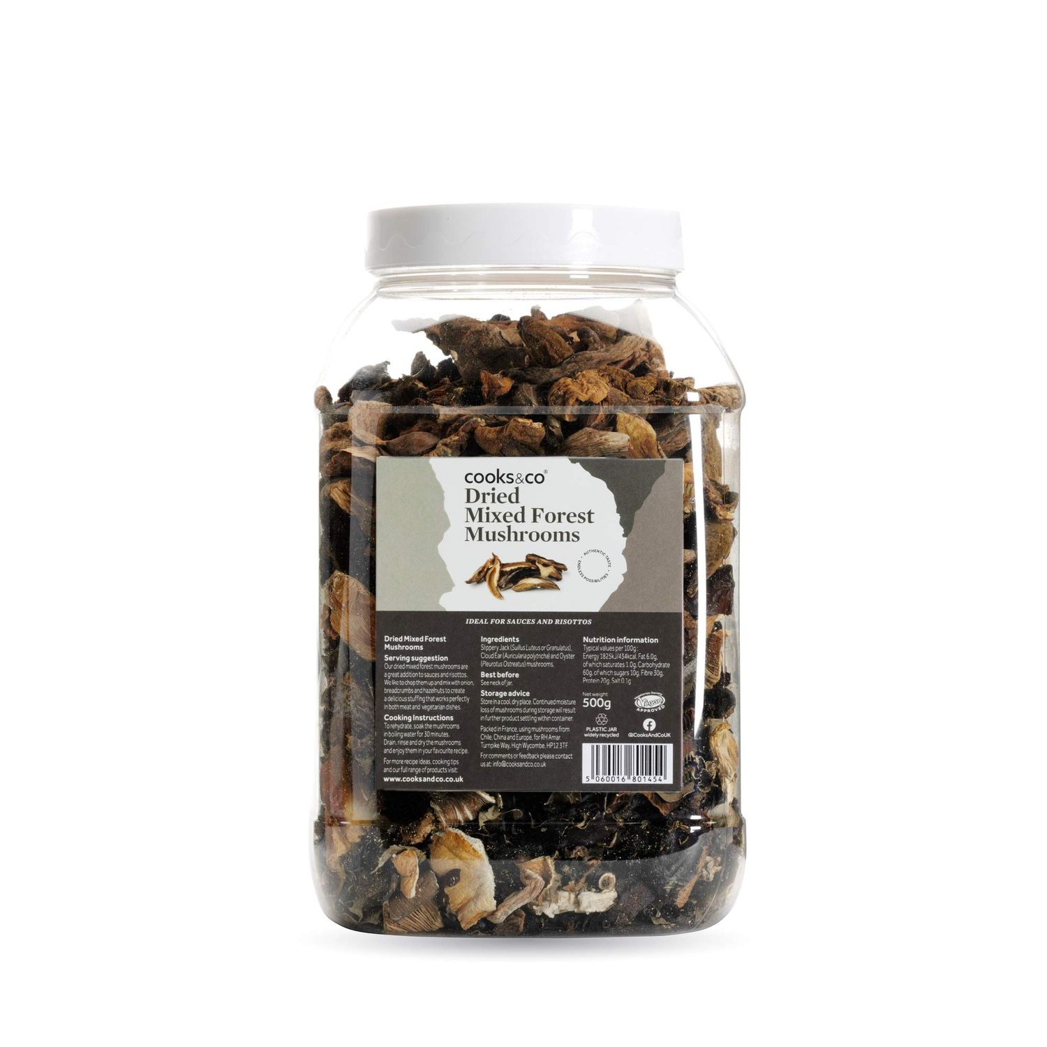 Cooks &amp; Co Dried Mixed Forest Mushrooms 500 g