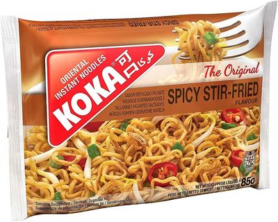 KOKA Oriental Noodles- (Pack of 30)- Stir-Fried Noodles 85G