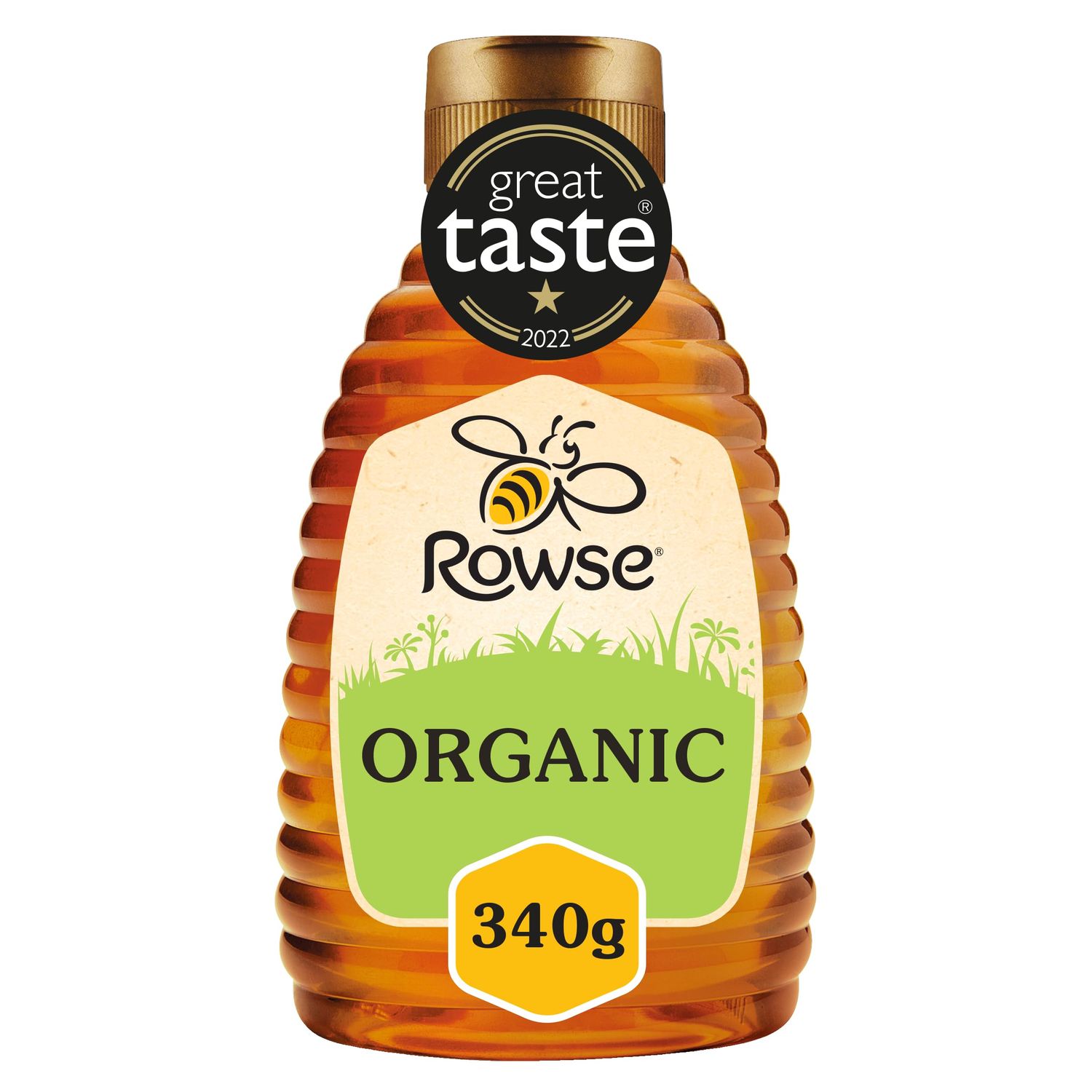 Rowse Honey, Organic Honey, Squeezy bottle, 100% pure &amp; natural, 340g