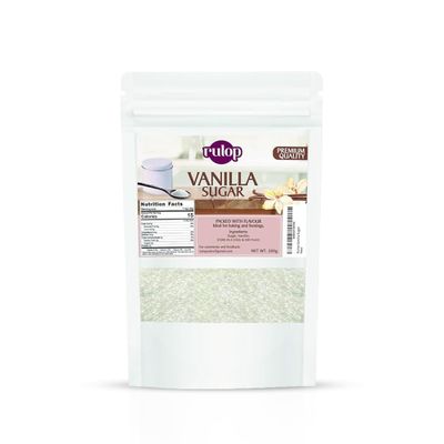 Rulop Premium Vanilla Sugar 200g, for Baking, Home Cooking, Coffee, Cocktails, Cakes &amp; Dessert Making (200gm)