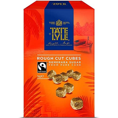 Tate &amp; Lyle Demerara Rough Cut Sugar Cubes 1 kg (Pack of 1)