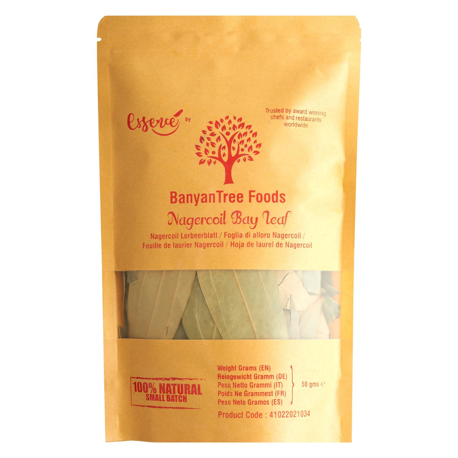 BanyanTree Foods Bay Leaves Tej Patta Bay Leaf 50g for Rice, Stew and Soups All Natural, Indian Origin