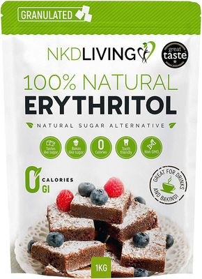 100% Natural Erythritol 1 Kg (2.2 lb) Granulated Zero Calorie Sugar Replacement (2.2 lb)
