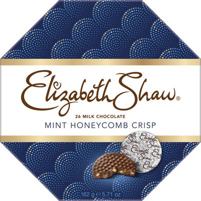 Elizabeth Shaw Milk Mint Crisp 162g - Smooth Milk Chocolate, Crisp Honeycomb, and a generous helping of Mint - Treat - Share - Gift - Birthday - Valentines Day - Mothers Day