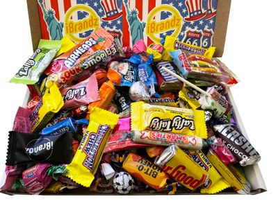 American Sweets Gift Box 100+ American Candy Sweets Hamper American Party Sweets