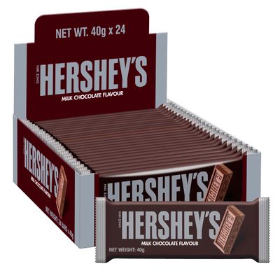Hershey's Milk Chocolate Flavour Bar, pack of 24x40g