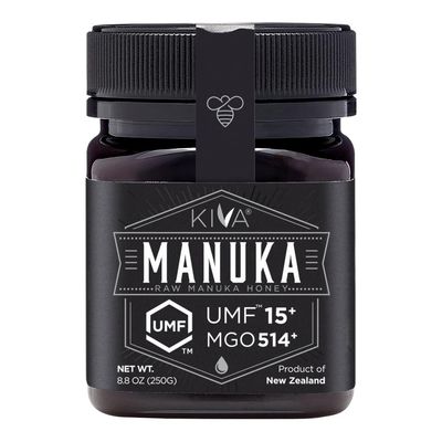 Kiva Raw Manuka Honey, Certified UMF 15+ (MGO 514+) - New Zealand (8.8 oz)