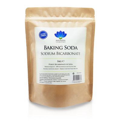 Sodium Bicarbonate - Aluminium &amp; Gluten Free - Natural Baking Soda (1kg)
