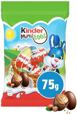 Kinder Mini Eggs - Chocolate Easter Eggs, perfect for Easter Egg Hunt - Gifts for Parties &amp; Celebrations, 75 g