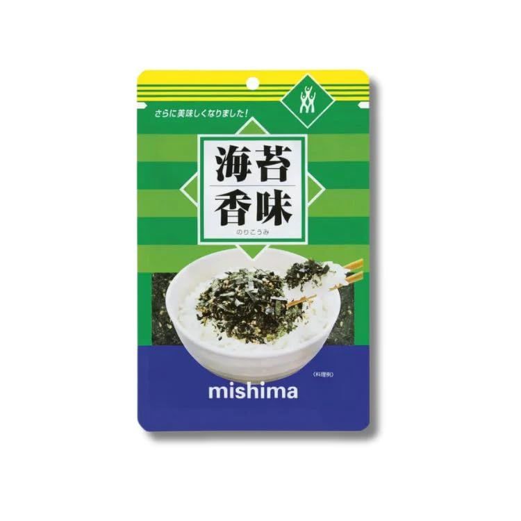 Mishima Norikomi - Rice Topping with Sesame and Seaweed, 36g Japanese Furikake Seasoning Gluten-Free &amp; Vegan