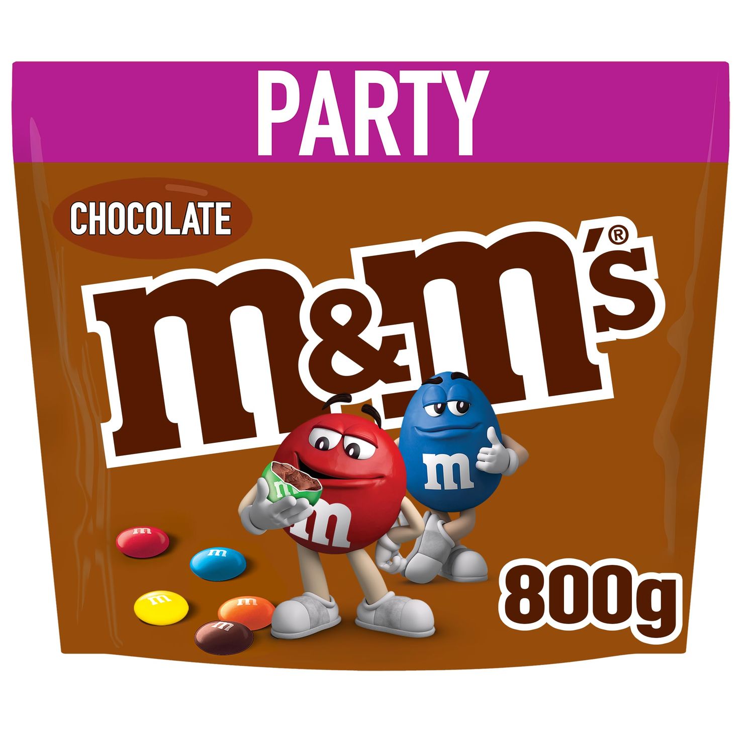 M&amp;M s Milk Chocolate Sweets Bulk Bag 800g - Chocolate Candy Sharing Bag, Milk Chocolate Sweets, Bulk Chocolate Treats, Party Sweets, Chocolate Bag for Gift, Snacks &amp; Sharing