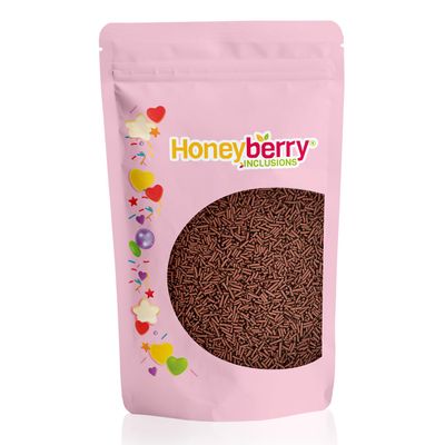 HONEYBERRY INCLUSIONS Cocoa Sugar Strands Sprinkles 200g - Premium Edible Vermicelli Chocolate Style Sprinkles for Baking, Cupcake and Cake Decorations, Ice Cream, Dessert and Icing Decoration Toppers HONEYBERRY INCLUSIONS Cocoa Sugar Strands Sprinkles 200g - Premium Edible Vermicelli Chocolate Style Sprinkles for Baking, Cupcake and Cake Decorations, Ice Cream, Dessert and Icing Decoration Toppers