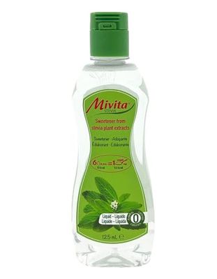 Mivita Stevia Liquid Sweetener 125ml - Zero Sugar and Zero Calories Sugar Alternative, Great Taste, Gluten-free, Lactose-free, Zero Glycemic Index