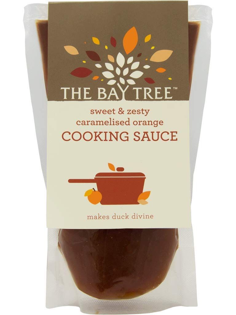 The Bay Tree Caramelised Orange Sauce - Sweet and Zesty Cooking Sauce Makes Duck Divine Full of Flavour Nut Free and Savoury Makes as a Great Stir Fry Sauce - 320g Pouch
