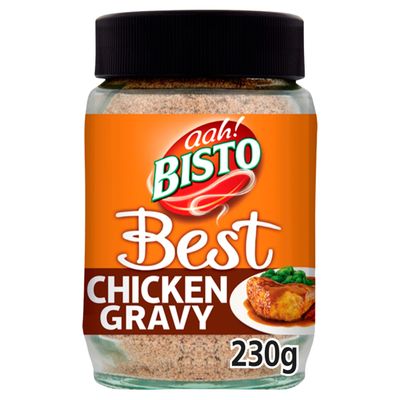 Bisto Best Chicken Gravy Granules Made with Real Meat Juice, 230 g Jar (Pack of 1)