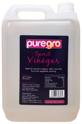 Puregro White Spirit Vinegar, 5 litres