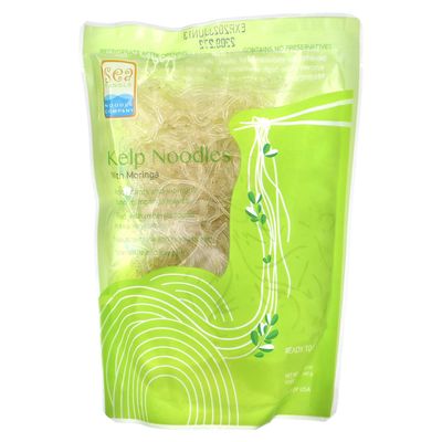 Moringa Kelp Noodles (12 oz) - Asian Low Calorie Noodles for Healthy Dishes