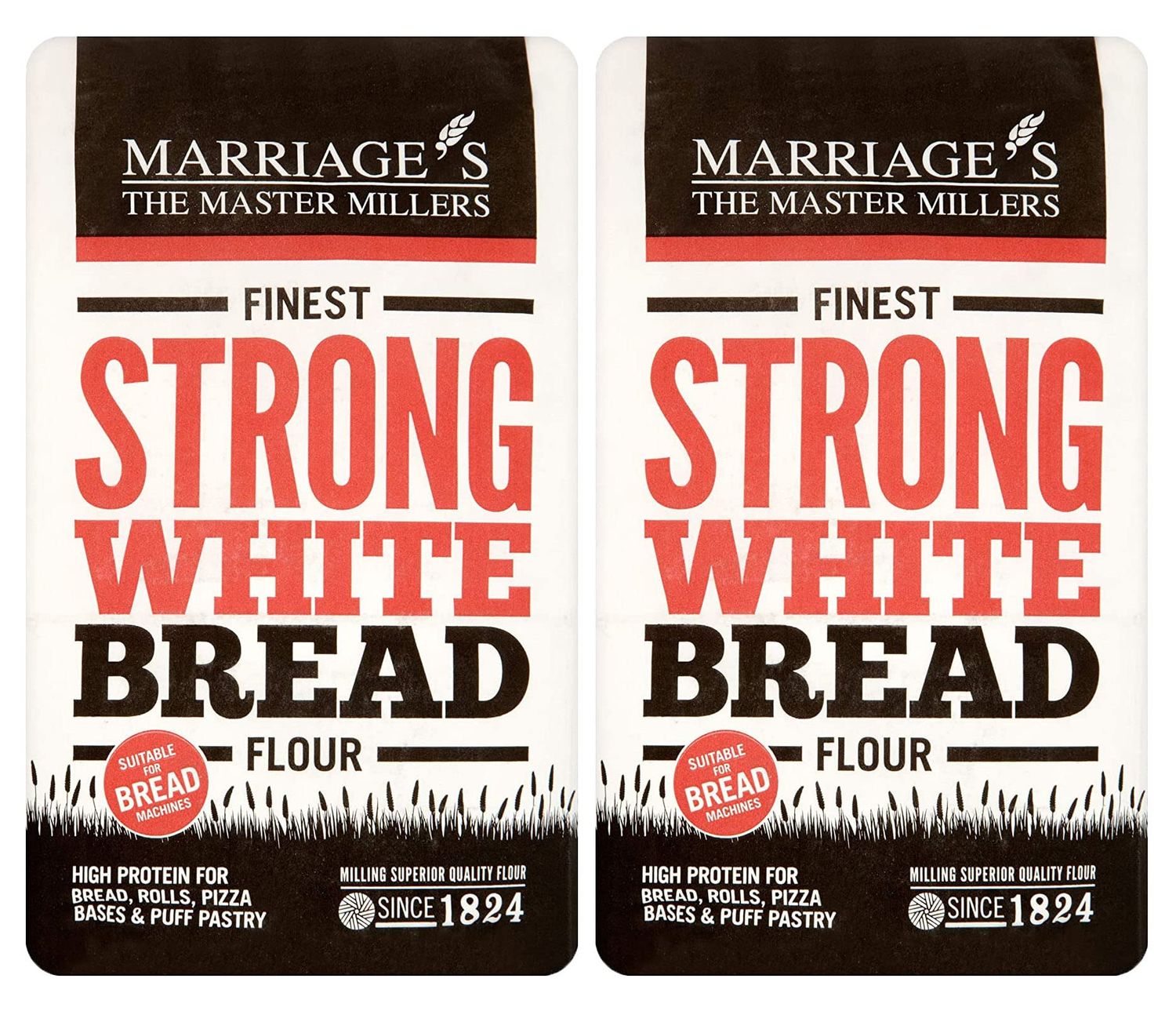 Marriage's Finest Strong White Flour 1.5kg - Pack of 2