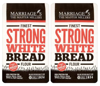 Marriage's Finest Strong White Flour 1.5kg - Pack of 2