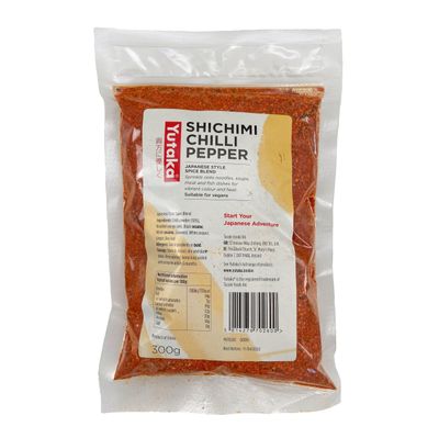 Yutaka Shichimi Chili Pepper 300g Authentic Japanese Seven-Spice Blend Bold, Spicy, Aromatic Seasoning for Noodles, Soups &amp; Grilled Dishes Vegan &amp; Gluten-Free