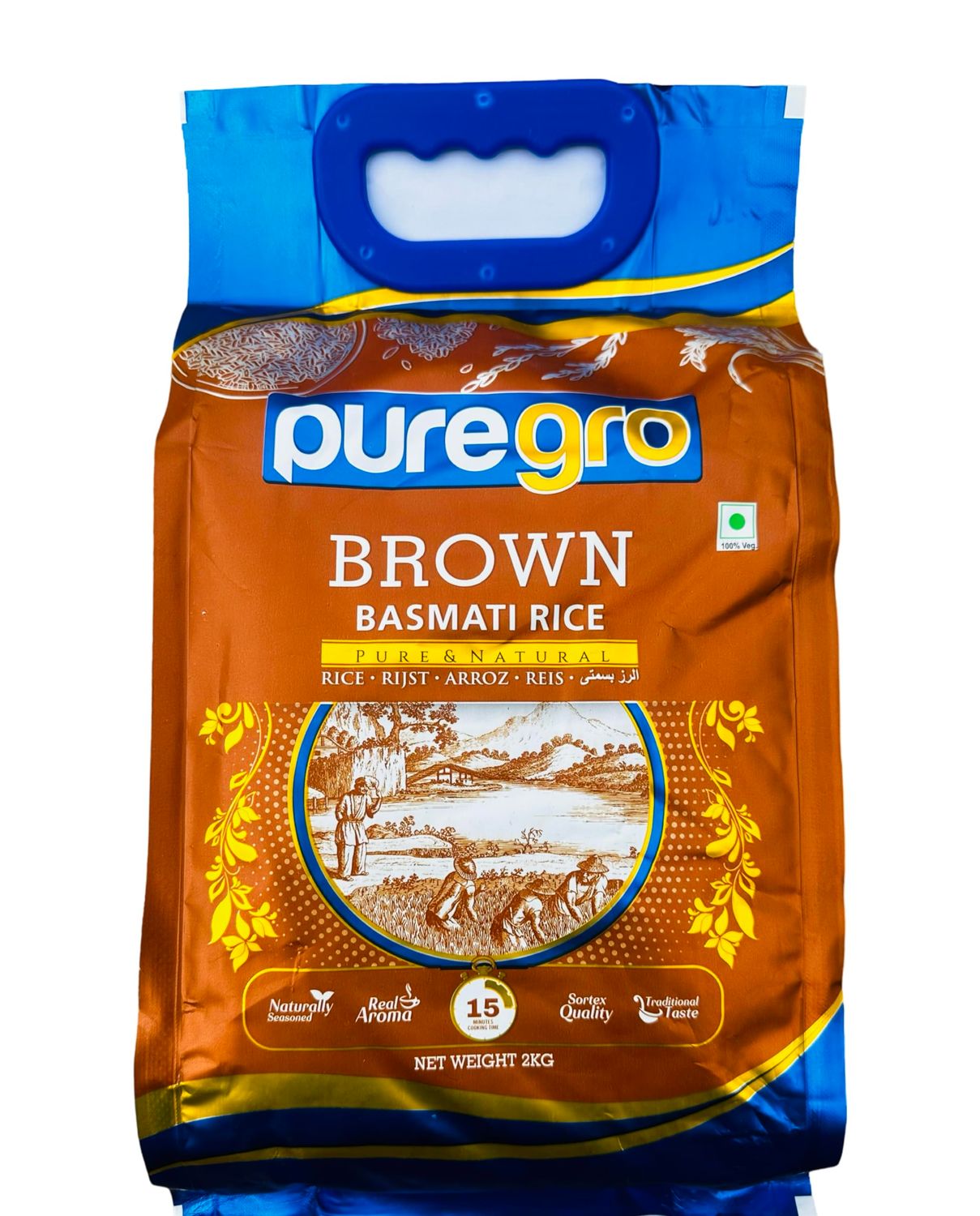 Puregro Brown Basmati Rice 2kg