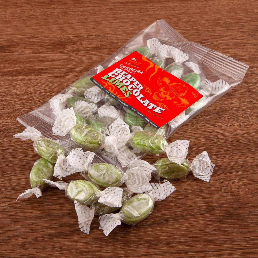 Carolina Reaper Chilli Chocolate Limes - 100g Bag Sweets