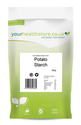 yourhealthstore Unmodified Potato Starch 500g, Gluten Free, Non GMO.