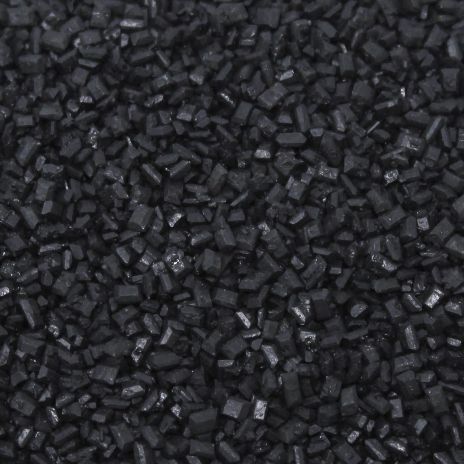 Black Glimmer Sugar Sprinkles - 35g of Edible Black Crystals Cake Sprinkles Toppers Decorations, Sugar Chunks, Halloween
