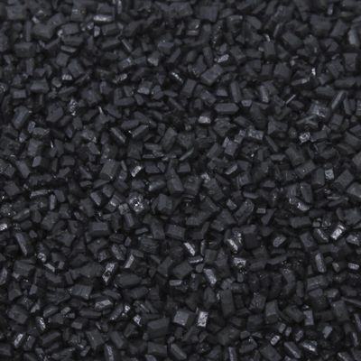 Black Glimmer Sugar Sprinkles - 35g of Edible Black Crystals Cake Sprinkles Toppers Decorations, Sugar Chunks, Halloween