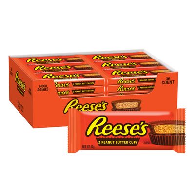Reese's Chocolate Peanut Butter Cups, Pack of 36 x 42 g