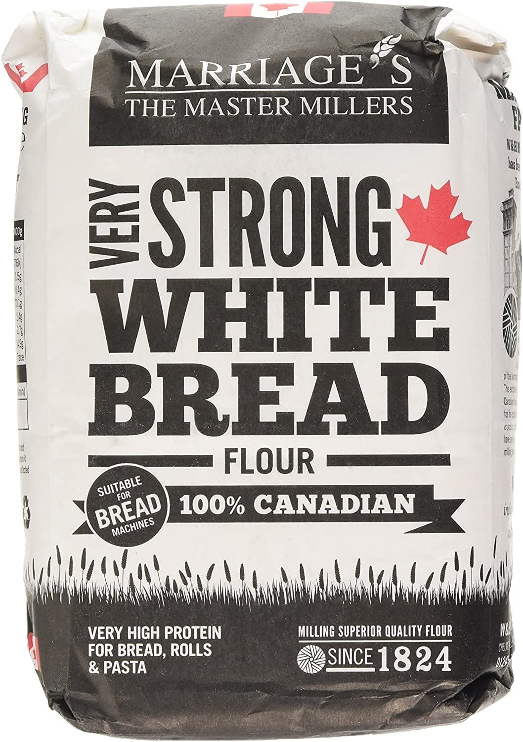Marriages Very Strong 100% Canadian White Flour - Pack Size = 5x1.5kg