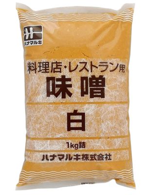Hanamaruki Miso White 1kg Traditional Japanese Fermented Soybean Paste, Mild &amp; Smooth Flavor, All-Natural