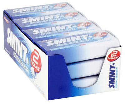 Smint Sugar Free Mints - 2 Hour Clean Breath, 50 XXL Peppermint Flavour - 12 Tins