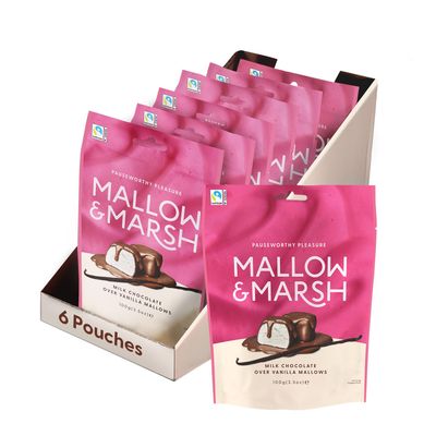 Mallow &amp; Marsh Vanilla Coated in Milk Chocolate Marshmallow Sharing Bag - Multipack - 6 x 100g