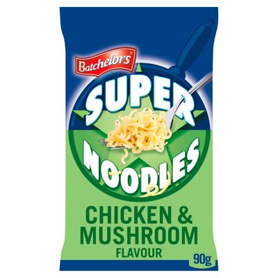Batchelors Super Noodles Chicken &amp; Mushroom Flavour, Instant Snack Ready in 4 Minutes, 90 g Packet (Pack Of 1)