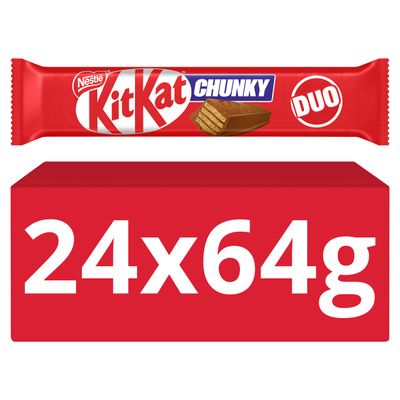 KitKat Chunky Duo Milk Chocolate Bars, 24 x 64 g