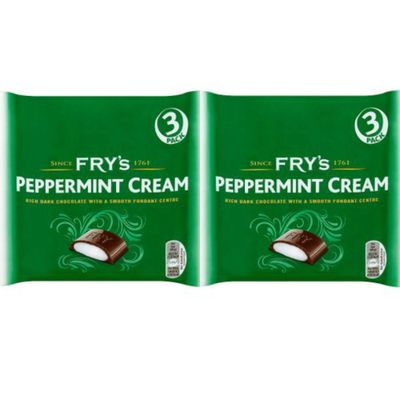 Frys Peppermint Cream Bars x 6