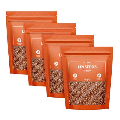 By Amazon Linseeds, 1400g (4 Packs of 350g)