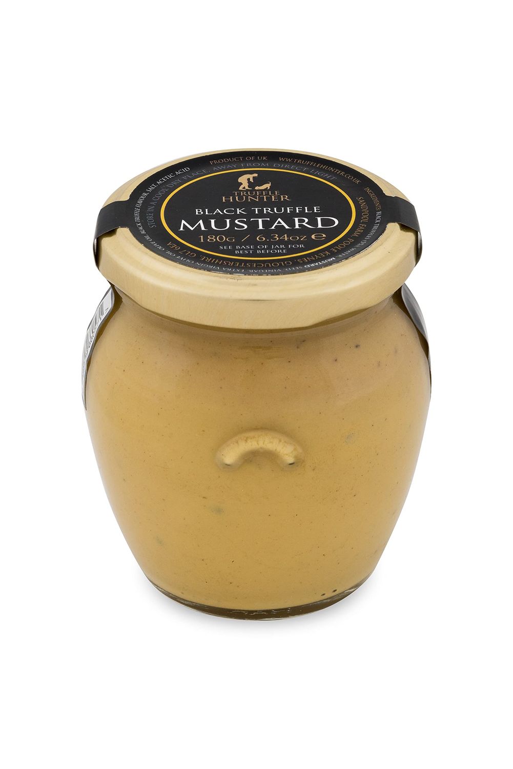 TruffleHunter - Black Truffle Mustard - Dijon Mustard - Gourmet Condiments - 180g